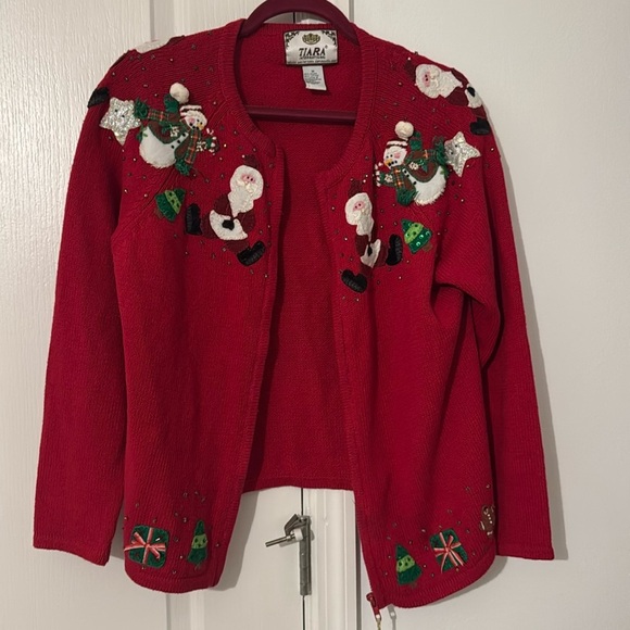 VINTAGE Christmas cardigan - Picture 1 of 7